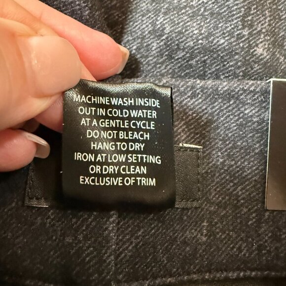 Jones & Co Pants Women Small Black Rayon Stretch Crop Wide Leg High Rise Pull On - Picture 5 of 5